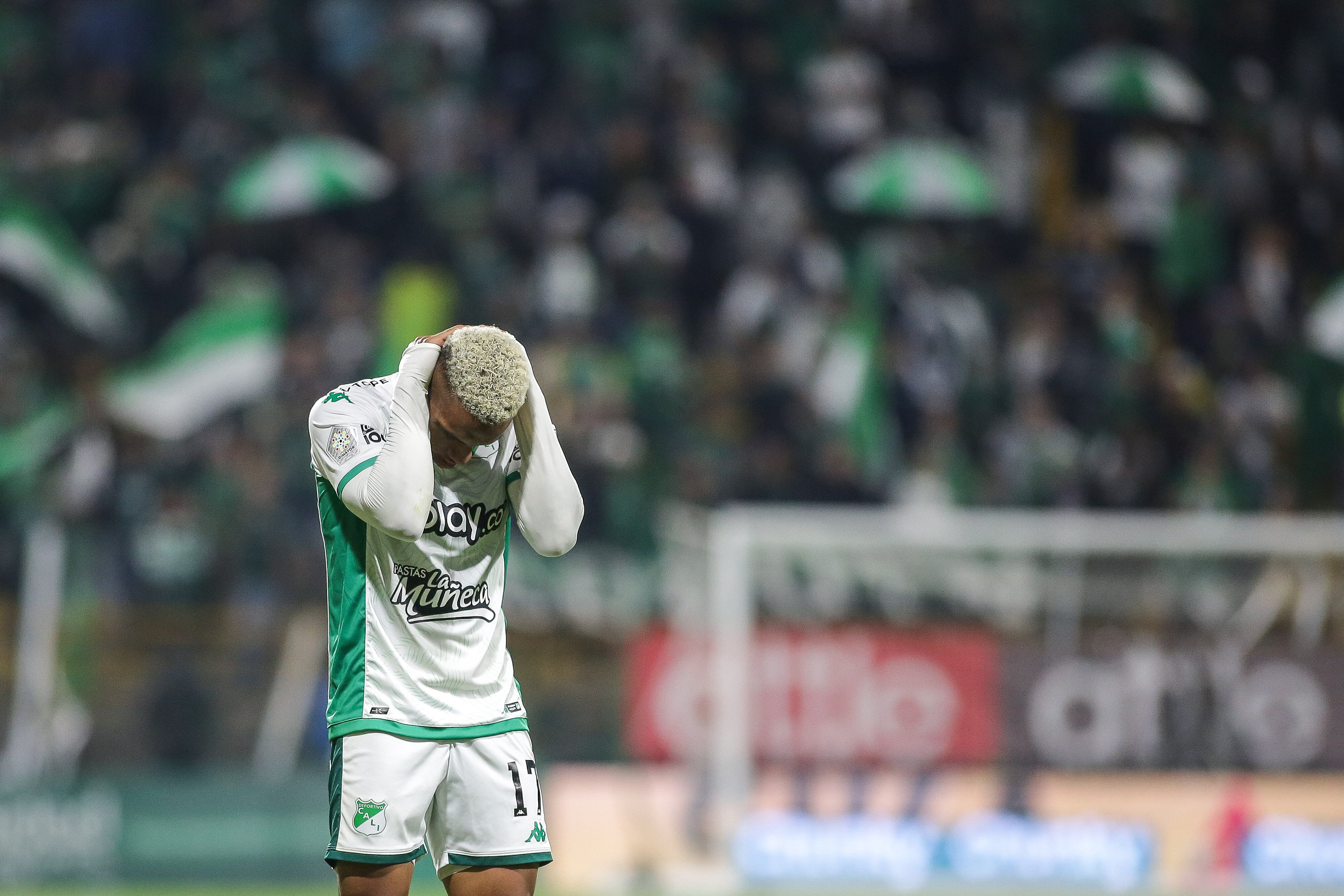 Bogotá. Marzo 8 de 2024. La Equidad enfrenta al Deportivo Cali por la fecha 11 de la liga BetPlay, en el estadio Metropolitano de Techo.(Colprensa - John Paz)