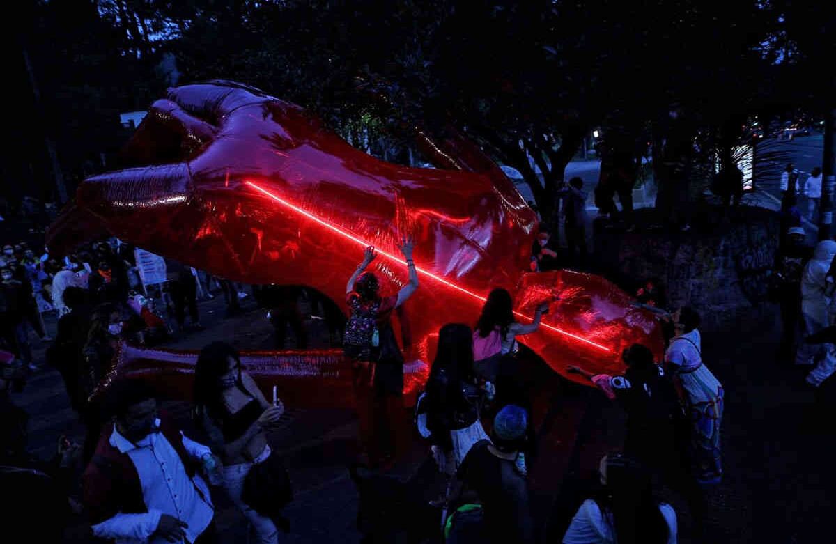 Es la manifestación más grande de la capital desde que inició la cuarentena. Esteban Vega/ SEMANA 