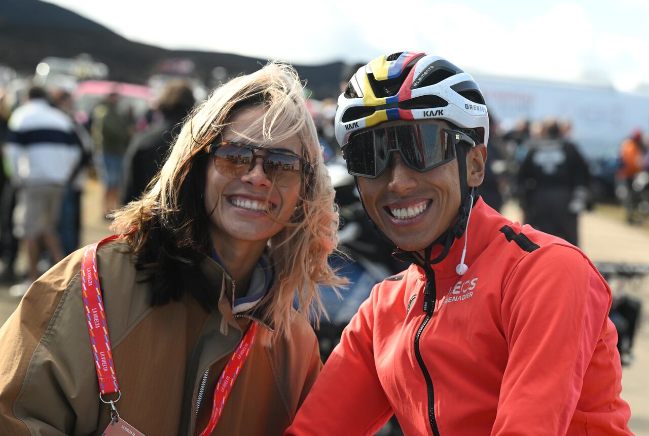 ALTO DE EL MORREDERO, SPAIN - SEPTEMBER 10: Egan Bernal of Colombia and Team INEOS Grenadiers reacts after the La Vuelta - 80th Tour of Spain 2025, Stage 17 a 143.2km stage from O Barco de Valdeorras to Alto de El Morredero 1755m / #UCIWT / on September 10, 2025 in Alto de El Morredero, Spain. (Photo by Dario Belingheri/Getty Images)