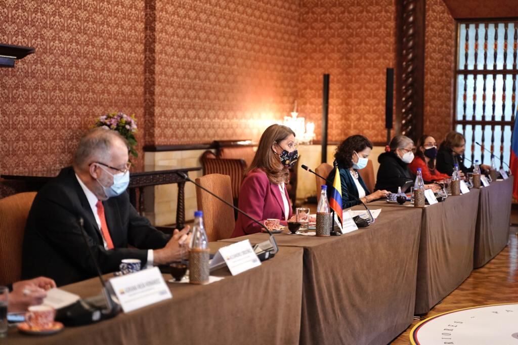 Marta Lucía Ramírez vicepresidenta y canciller de Colombia reunión CIDH