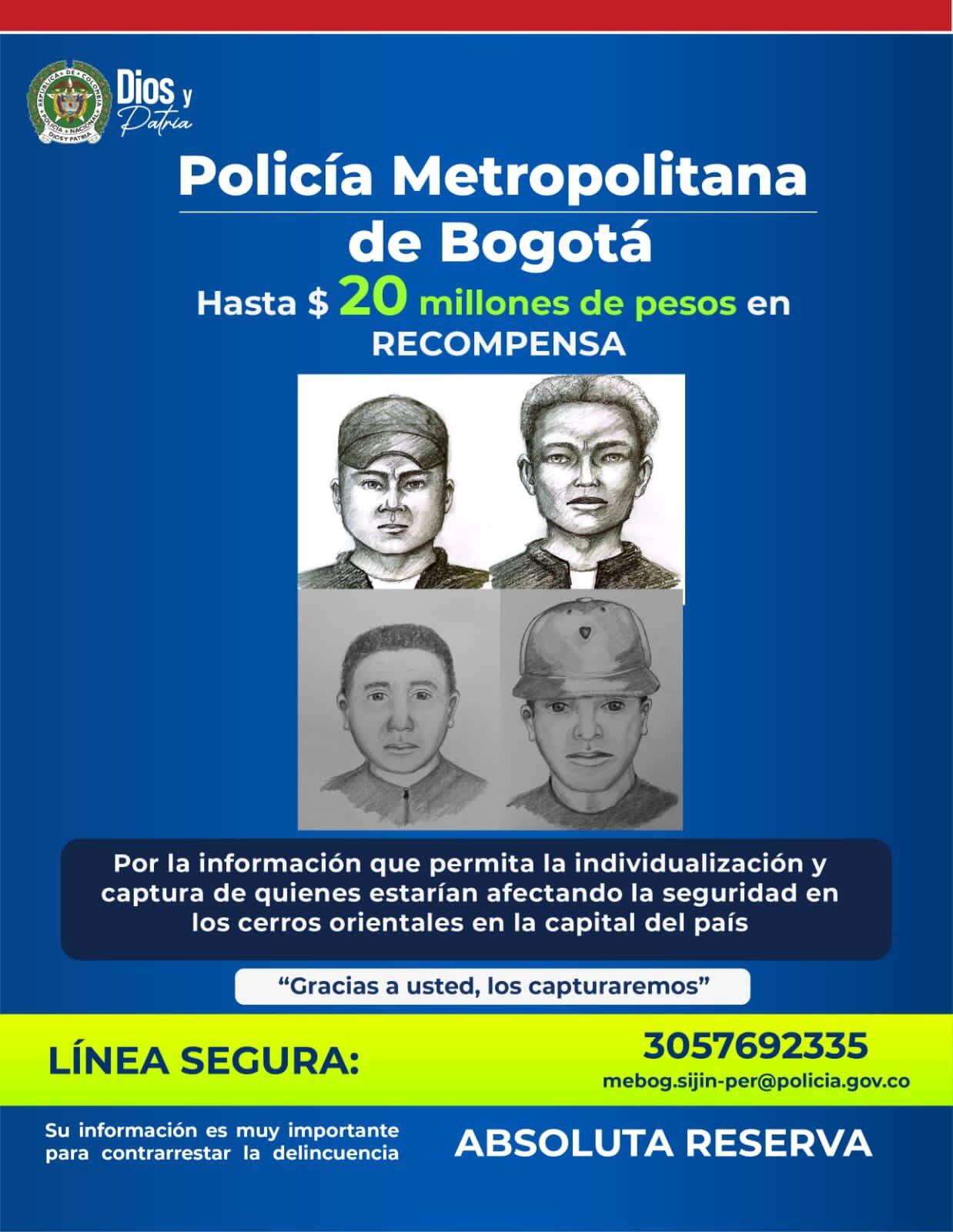 La Policía ofrece una recompensa de hasta $20 millones.