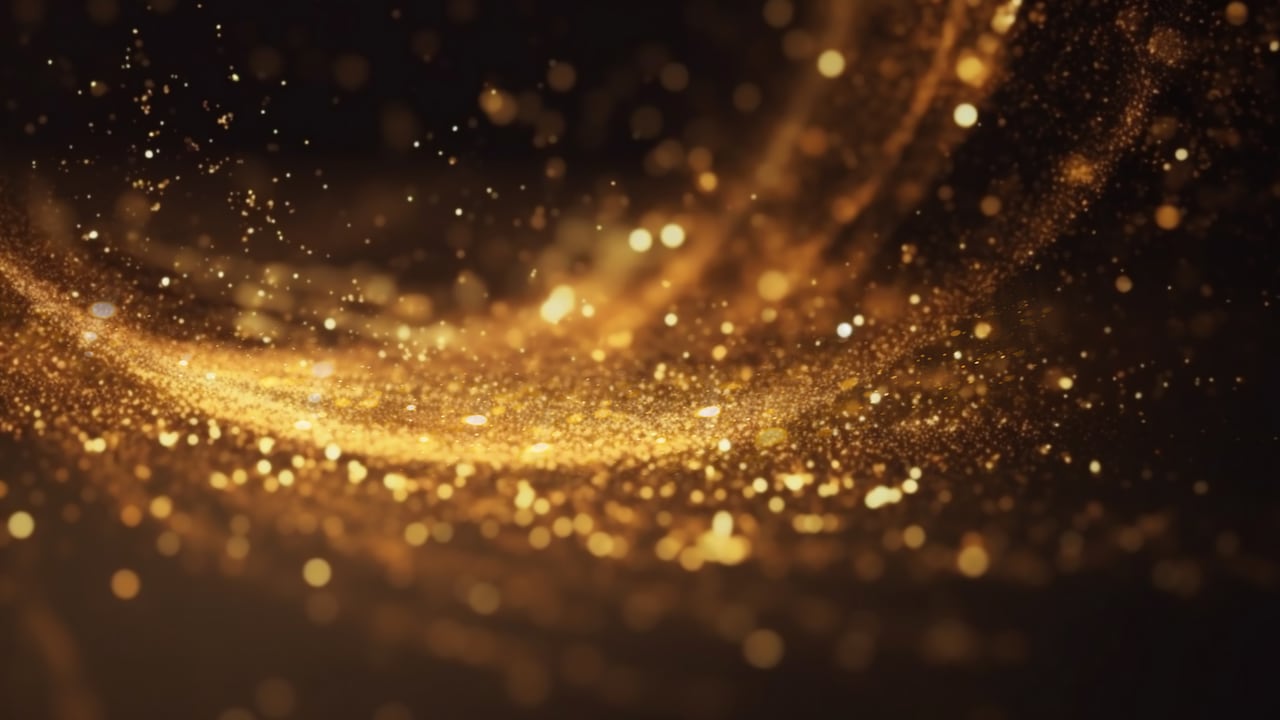 Imagen que refleja unas partículas de oro. Imagen de referencia