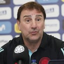 Néstor Lorenzo en la previa del juego ante Uruguay por las Eliminatorias Sudamericanas