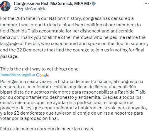 Trino del Congresista Rich McCormick