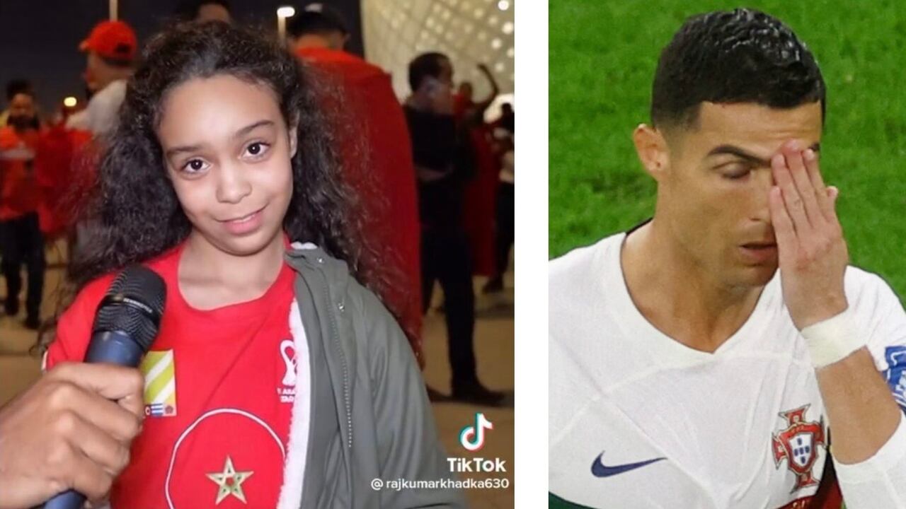 El video de una niña marroquí que se burló de Cristiano Ronaldo tras la eliminación de la selección de Portugal se volvió viral en las redes sociales, pero ha generado rechazo de muchas personas que incluso la han insultado.