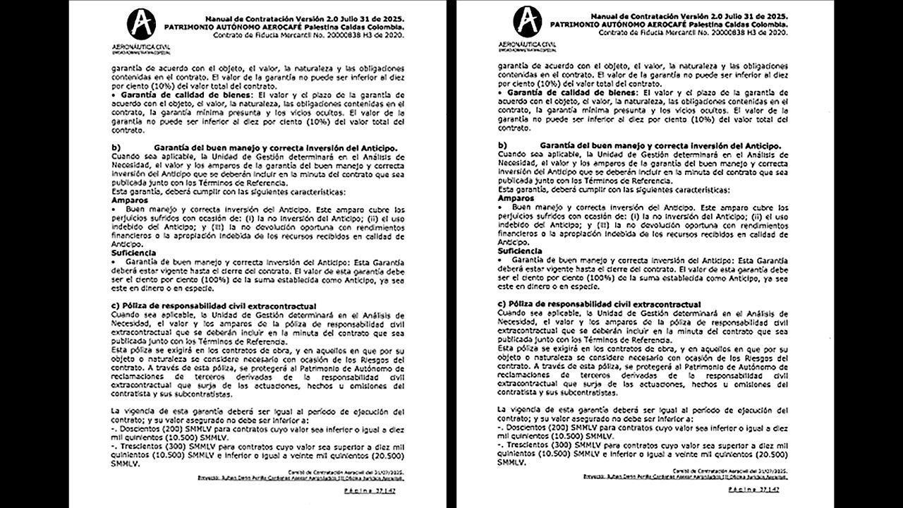 En los documentos de la licitación se observa cómo van cambiando las condiciones.