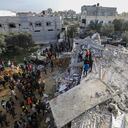 Devastación en Rafah, Gaza, tras un bombardeo israelí.