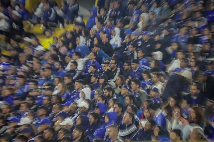 Foto referencial de los hinchas de Millonarios en El Campín.