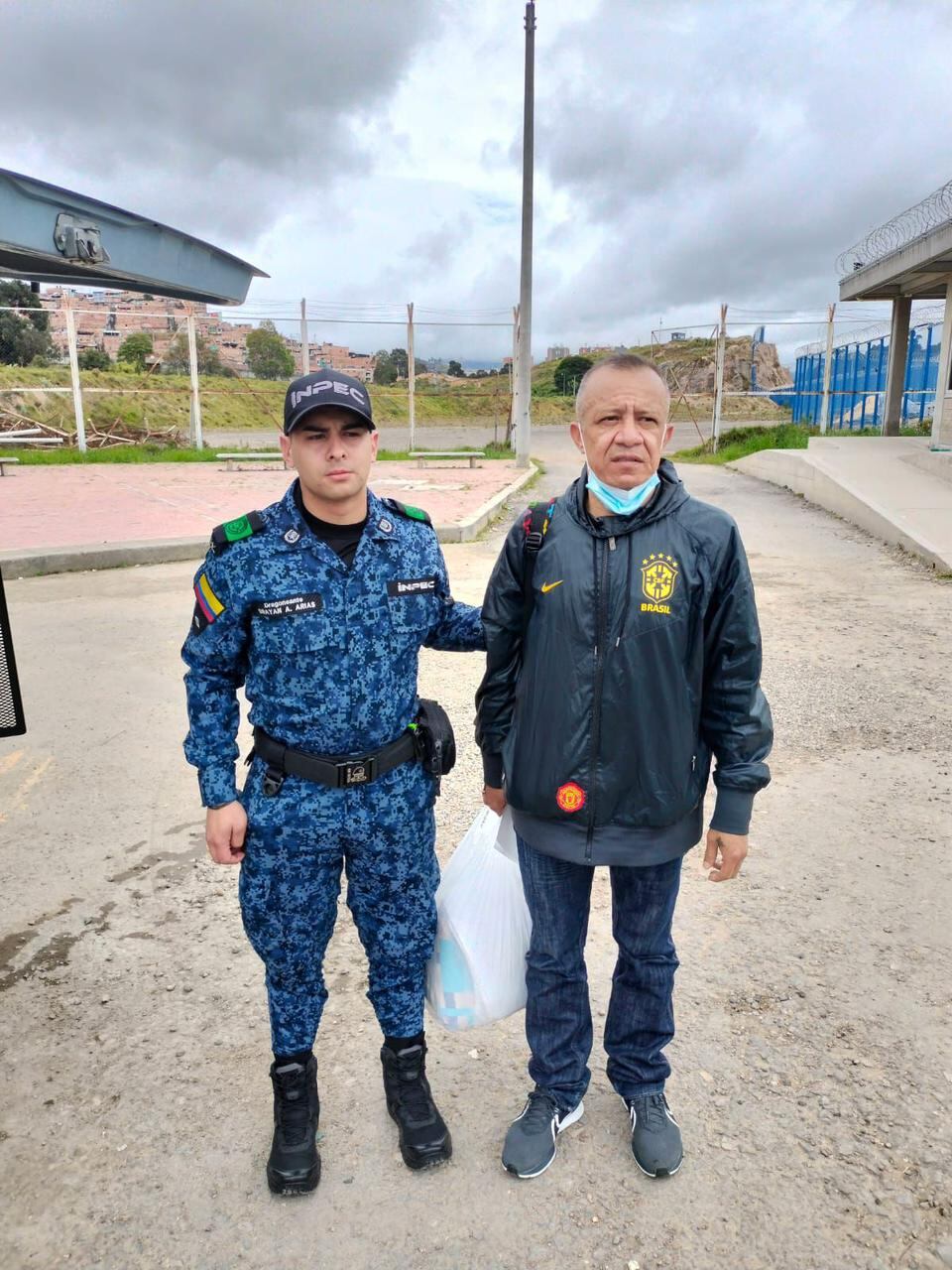 John Fahin Salguero, preso de La Picota que se fugó en una cita médica, regresó arrepentido a la cárcel