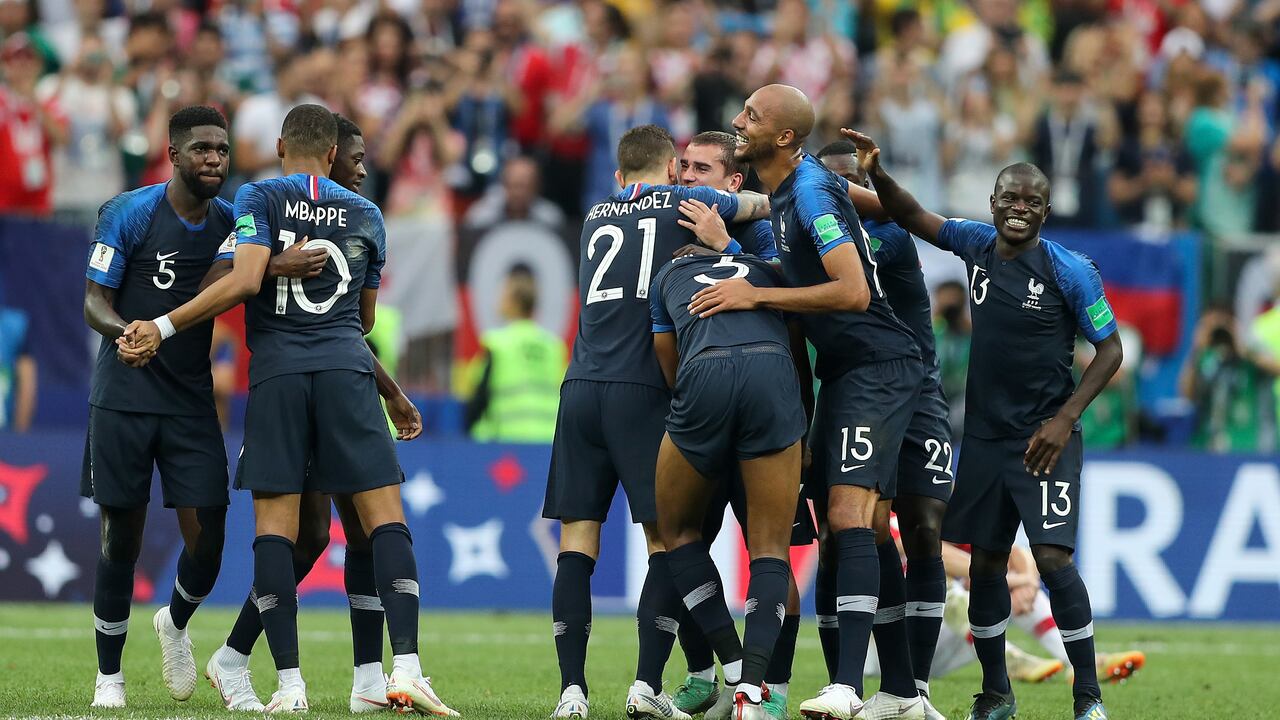 Celebración de Francia en el Mundial de Rusia 2018.