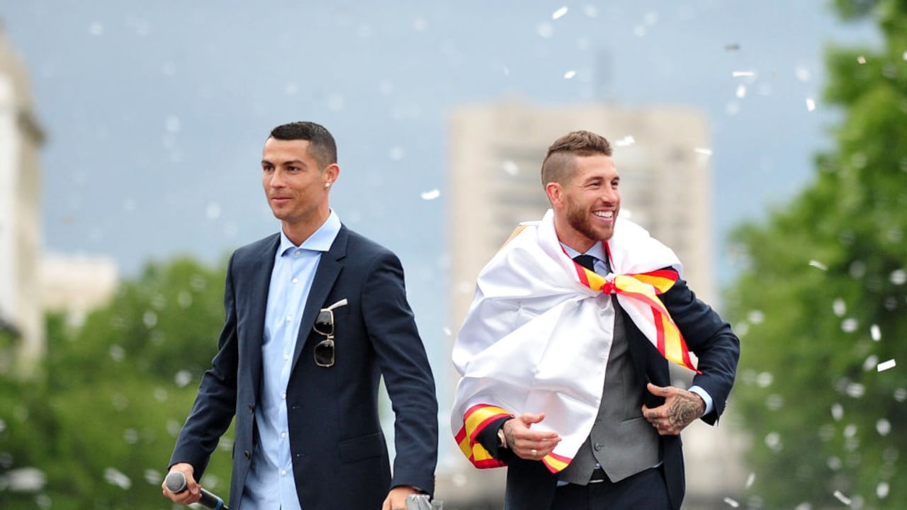 Sergio Ramos y Cristiano Ronaldo.