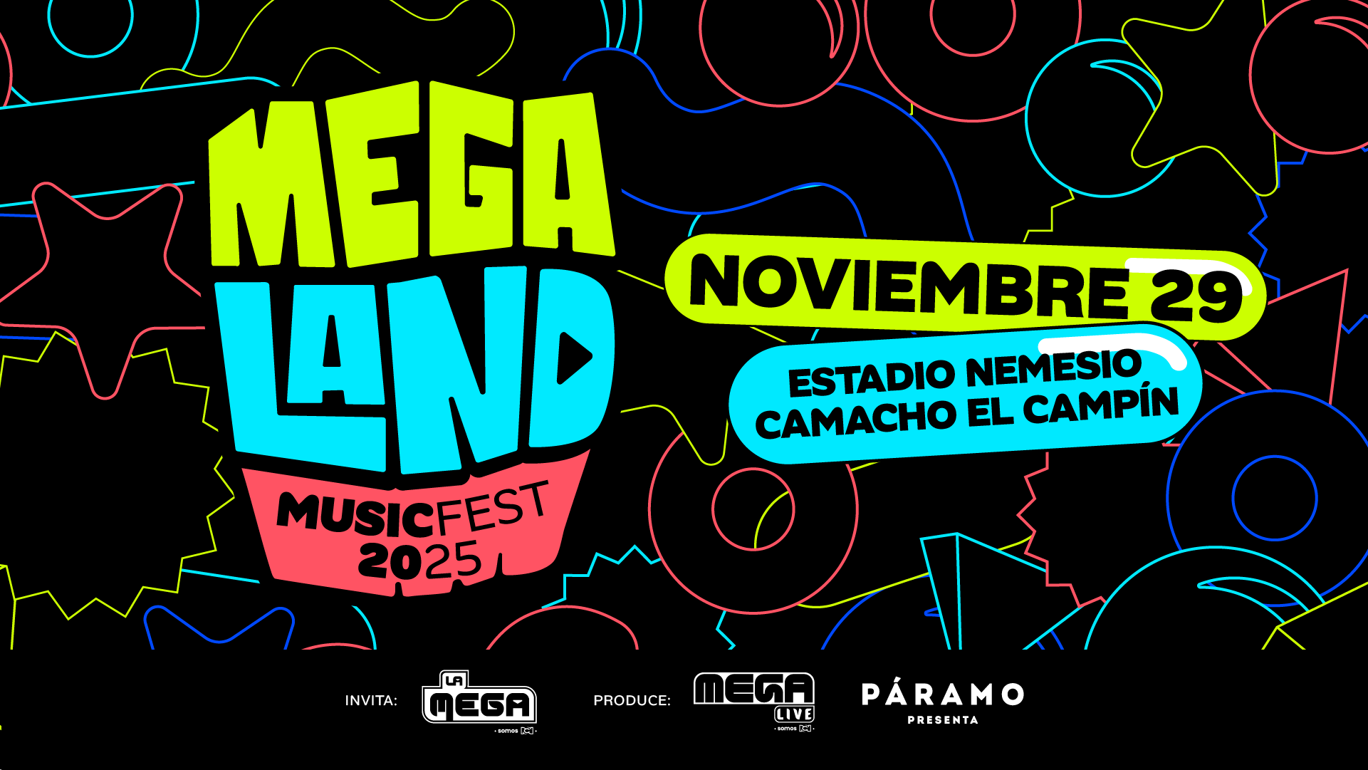 Megaland  2025 se va del Parque Simón Bolívar, esta es la fecha y el nuevo lugar del gran evento musical