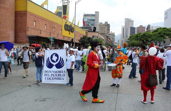 Así marcharon en Medellín. Fotografía: Juan Esteban Mejía / SEMANA