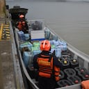 Los paquetes de droga estaban dentro de más de 40 costales.