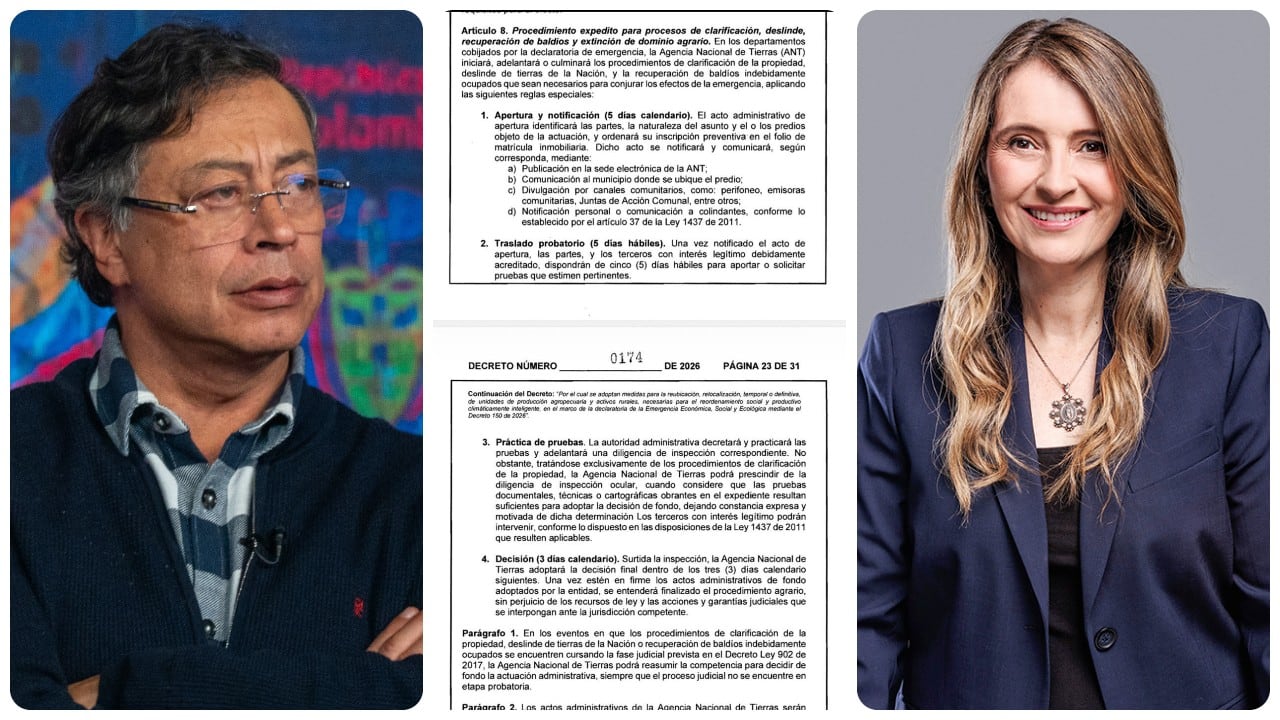 Gustavo Petro, Paloma Valencia y el polémico decreto.
