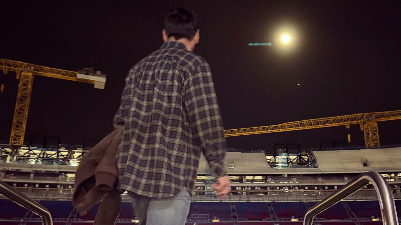 Lionel Messi subió varias fotos de lo que fue su ingreso al Camp Nou