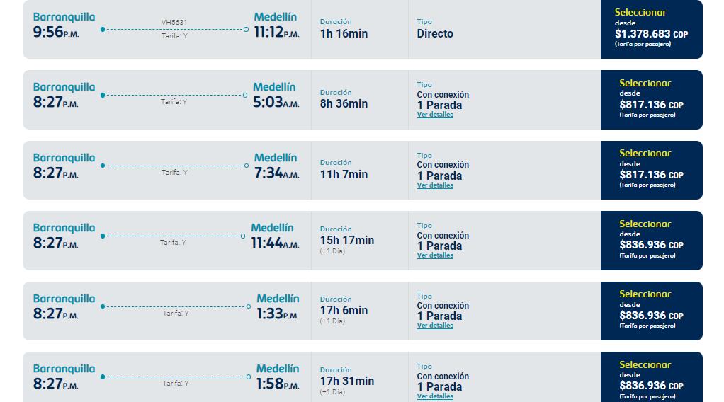 Viva Air vuelo Barranquilla Medellín 2 de noviembre.