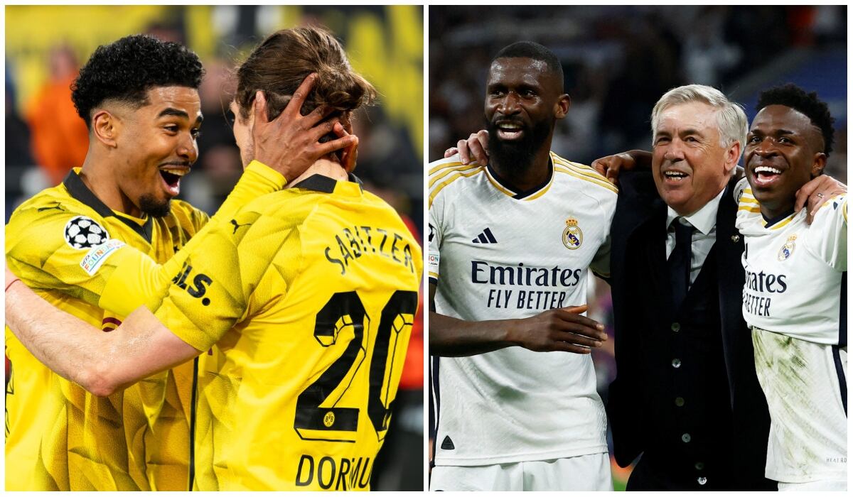 Borussia Dortmund y Real Madrid se enfrentarán en la gran final de la Champions League.