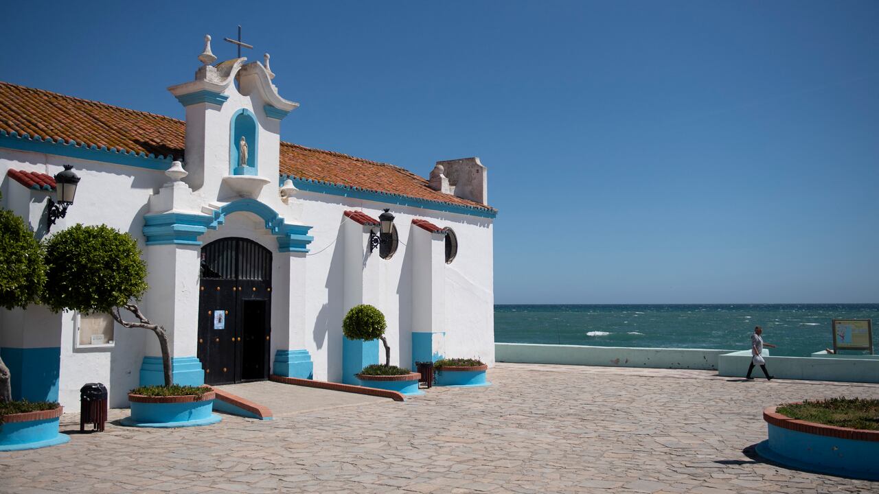 Iglesia de Nuestra Senora del Carmen, en La Linea de la Concepcion. (Photo by JORGE GUERRERO / AFP)