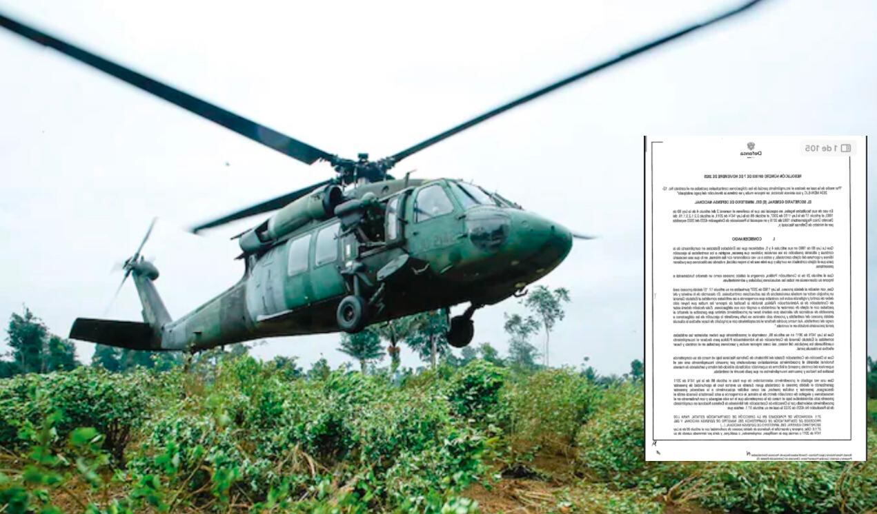 Esta es la resolución de la sanción que impondría el Ministerio de Defensa por crisis con helicópteros MI-17 varados.