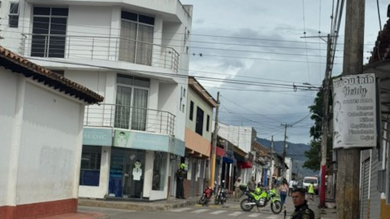 Supuesto robo a reconocido banco en Ábrego, Norte de Santander.