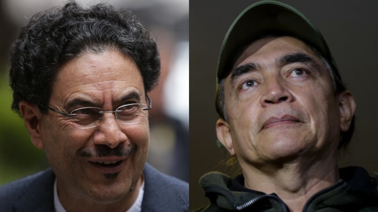 De izquierda a derecha: Iván Cepeda y Gustavo Bolívar.