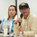 El presidente Gustavo Petro estuvo en San Andrés para revisar las afectaciones dl huracán Julia. 9 de octubre de 2022.