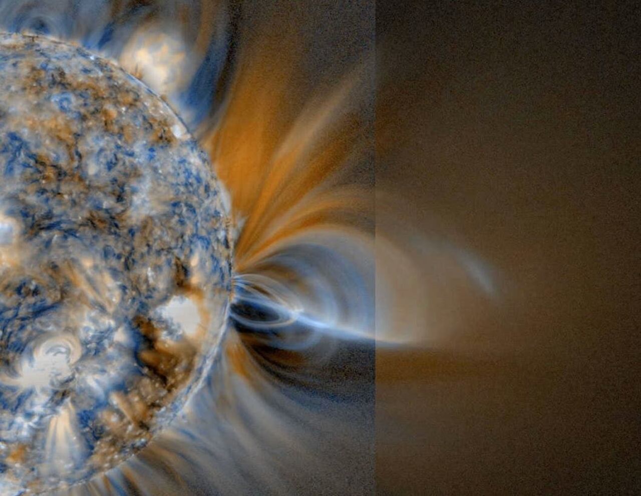 Imagen que ilustra la corona media del Sol
SWRI.