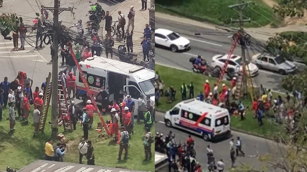 Hombre murió electrocutado en un poste de Bello, Antioquia.