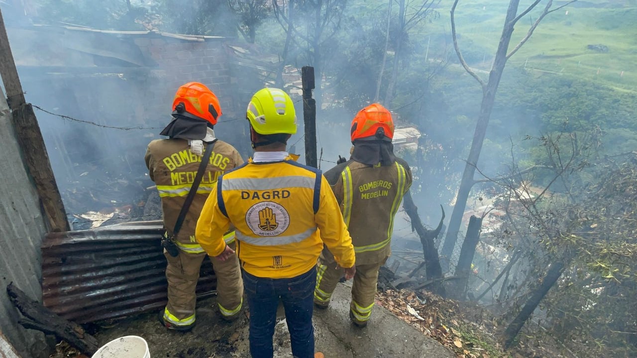Incendio en Medellín
