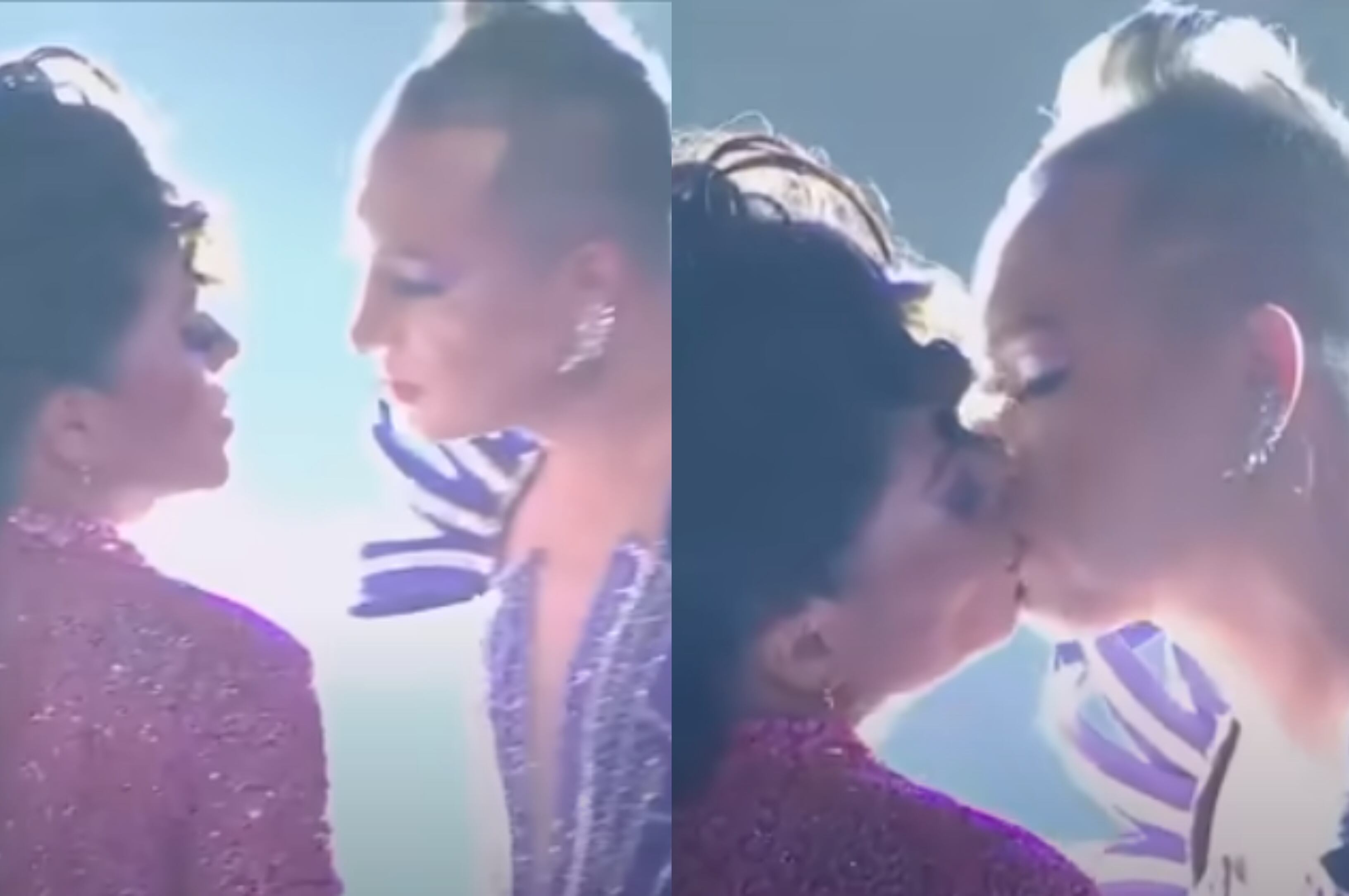 El beso de Marbelle con José Miel.