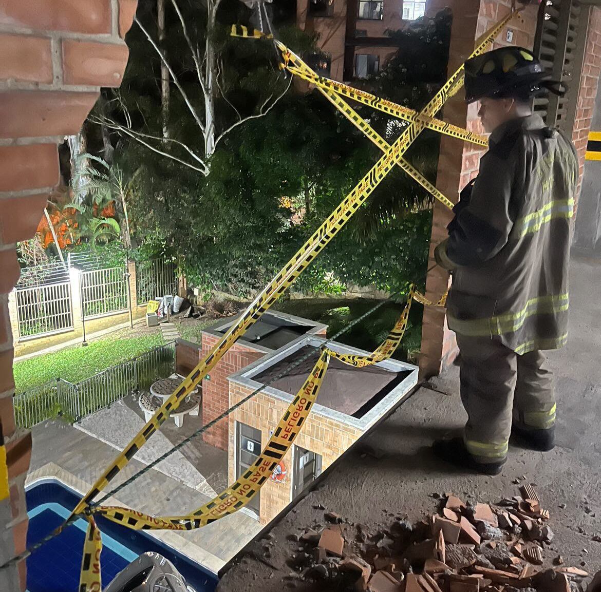 Desde esa altura cayó el vehículo