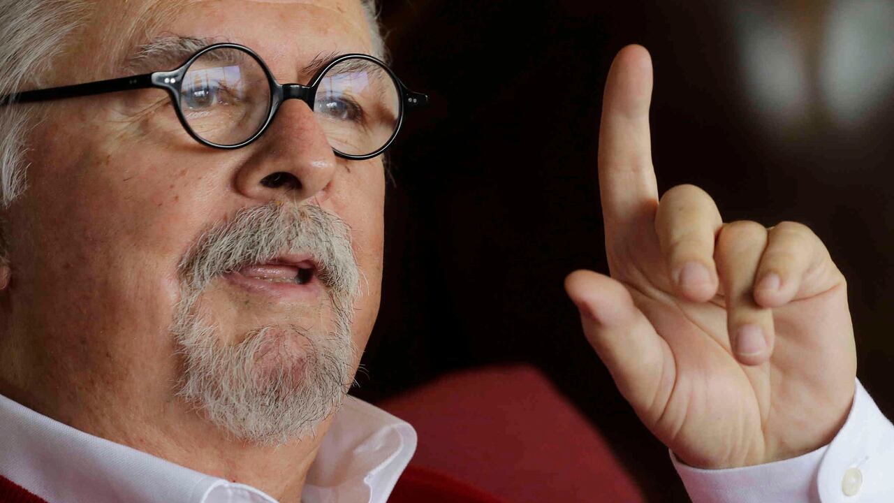 Fernando Botero fotografiado durante una entrevista en su apartamento de Nueva York.