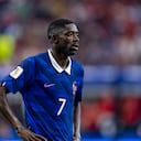 Ousmane Dembele of France during the 2026 World Cup match between France and Spain at Dallas Stadium on July 14, 2026, in Dallas, United States. (Photo by Stefan Koops/EYE4IMAGES/NurPhoto) (Photo by Stefan Koops / NurPhoto via AFP)