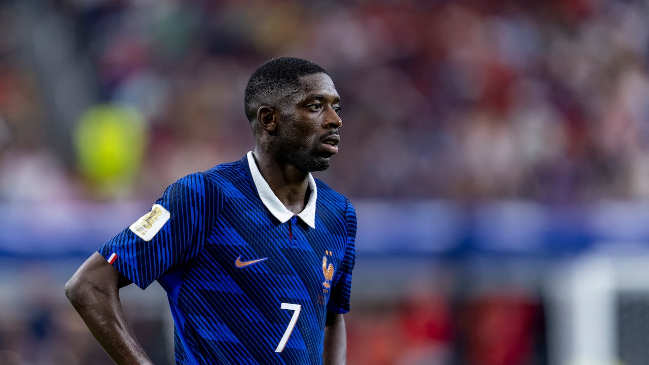 Ousmane Dembélé durante la semifinal de Francia vs. España en el Mundial 2026.