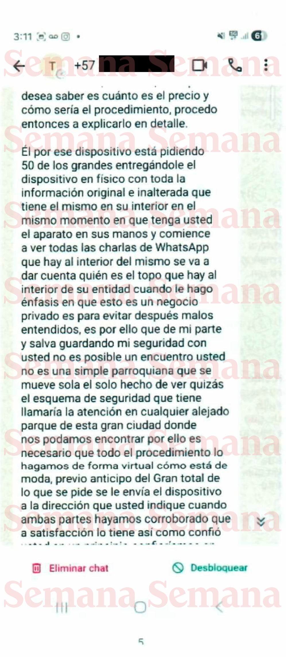 Chats denuncia Angie Rodríguez