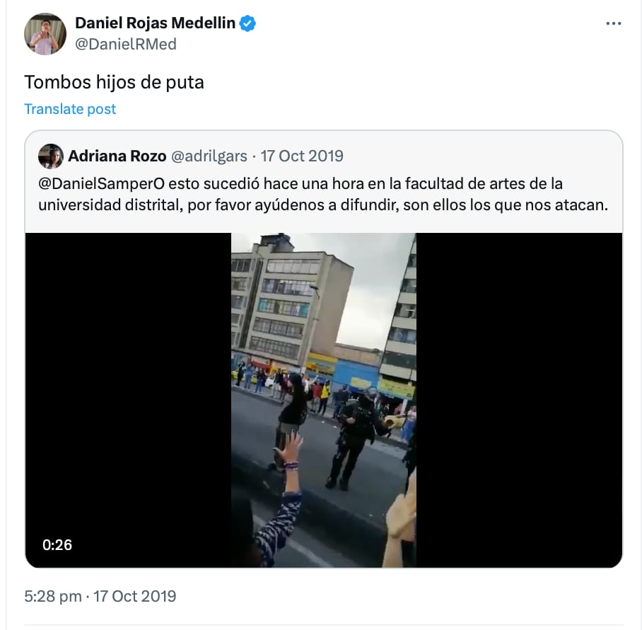 Trino de Daniel Rojas.