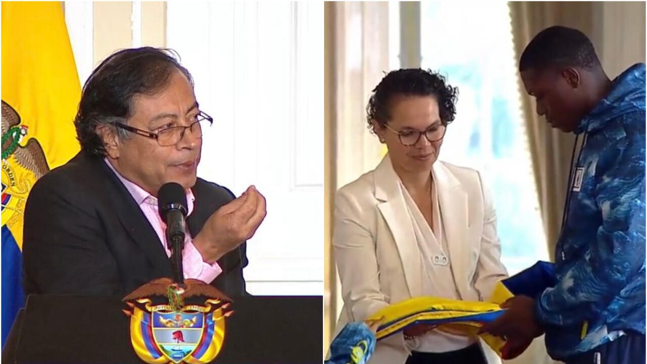 Presidente Gustavo Petro y delegación colombiana paralímpica