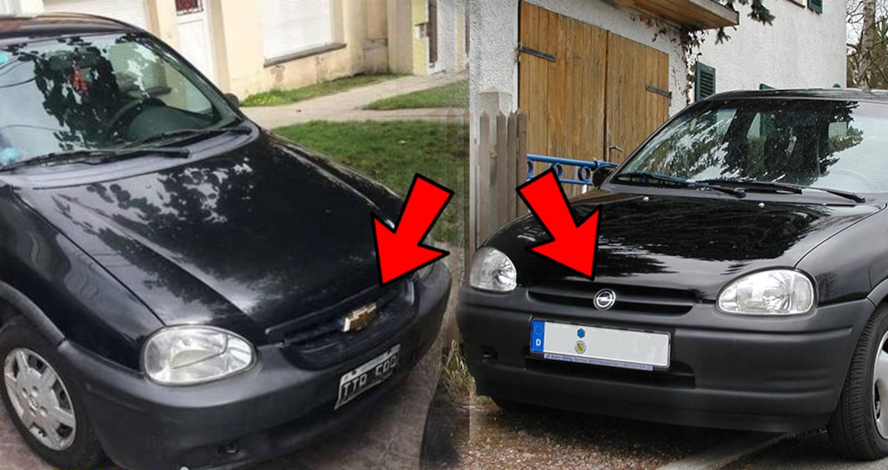 Chevrolet Corsa y Opel Corsa: el mismo vehículo.