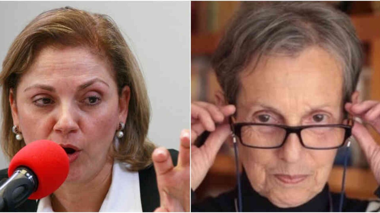 María del Rosario Guerra y Florence Thomas, congresista y columnista, respectivamente