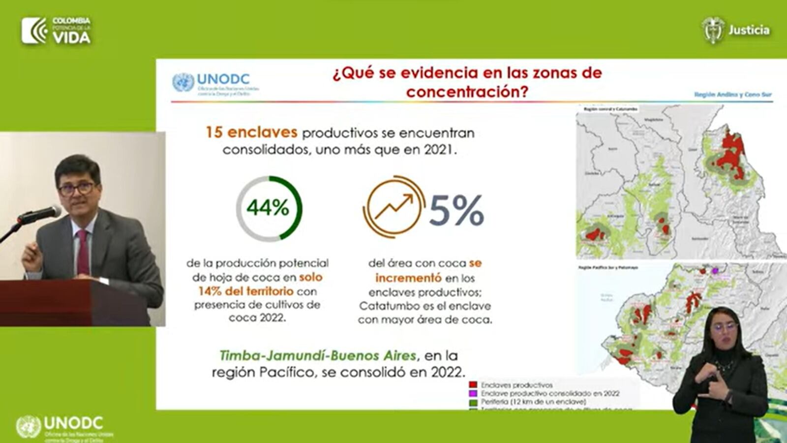 Monitoreo de Territorios con Presencia de Cultivos de Coca 2022.