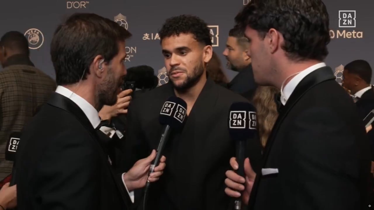 Luis Díaz en la gala del Balón de Oro.
