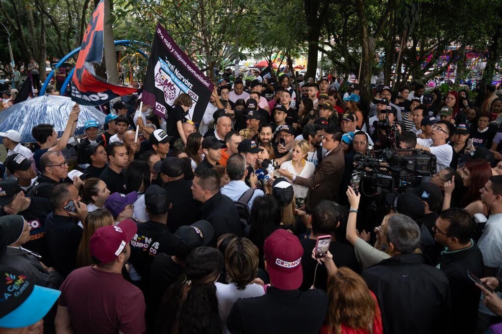 Federico Gutiérrez en su cierre de campaña en Medellín.