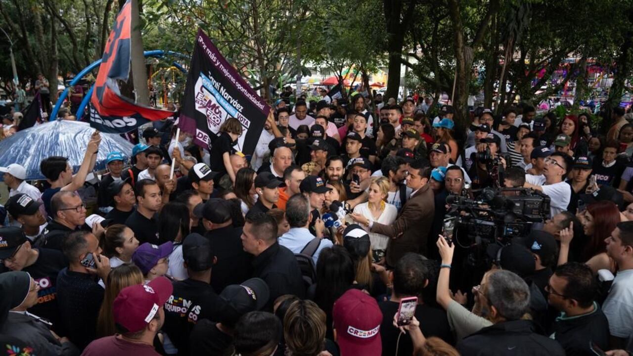 Federico Gutiérrez en su cierre de campaña en Medellín.