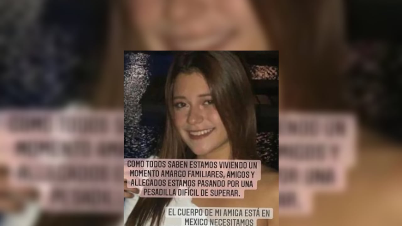 Geraldine Mantilla, fallecida en México