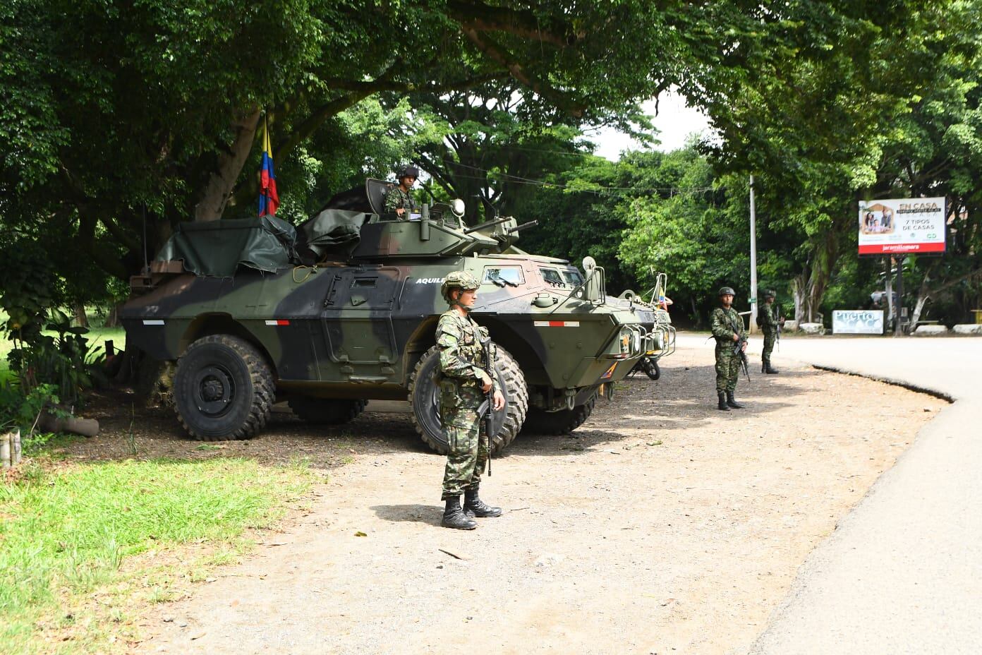 Ejército Nacional realiza Controles de Vigilancia y Seguridad en Potrerito y Jamundí.