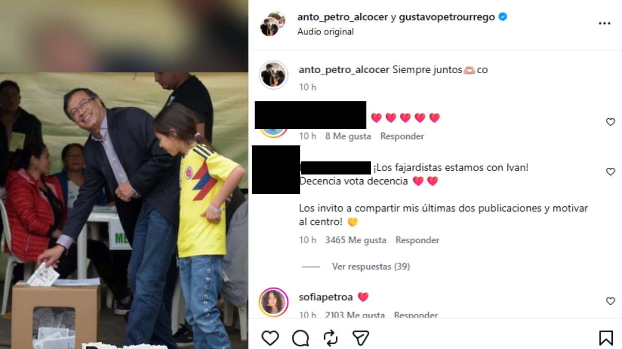 Antonella y Gustavo Petro