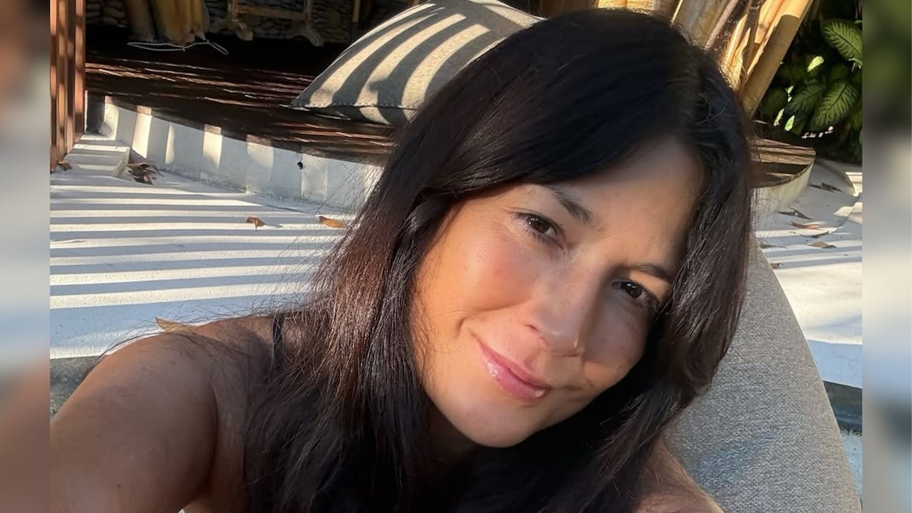 Kathy Sáenz, actriz y exreina colombiana.