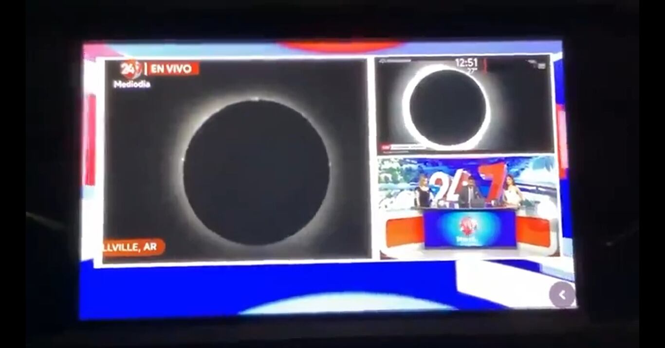 Esta particular situación se presentó en un noticiero de México.