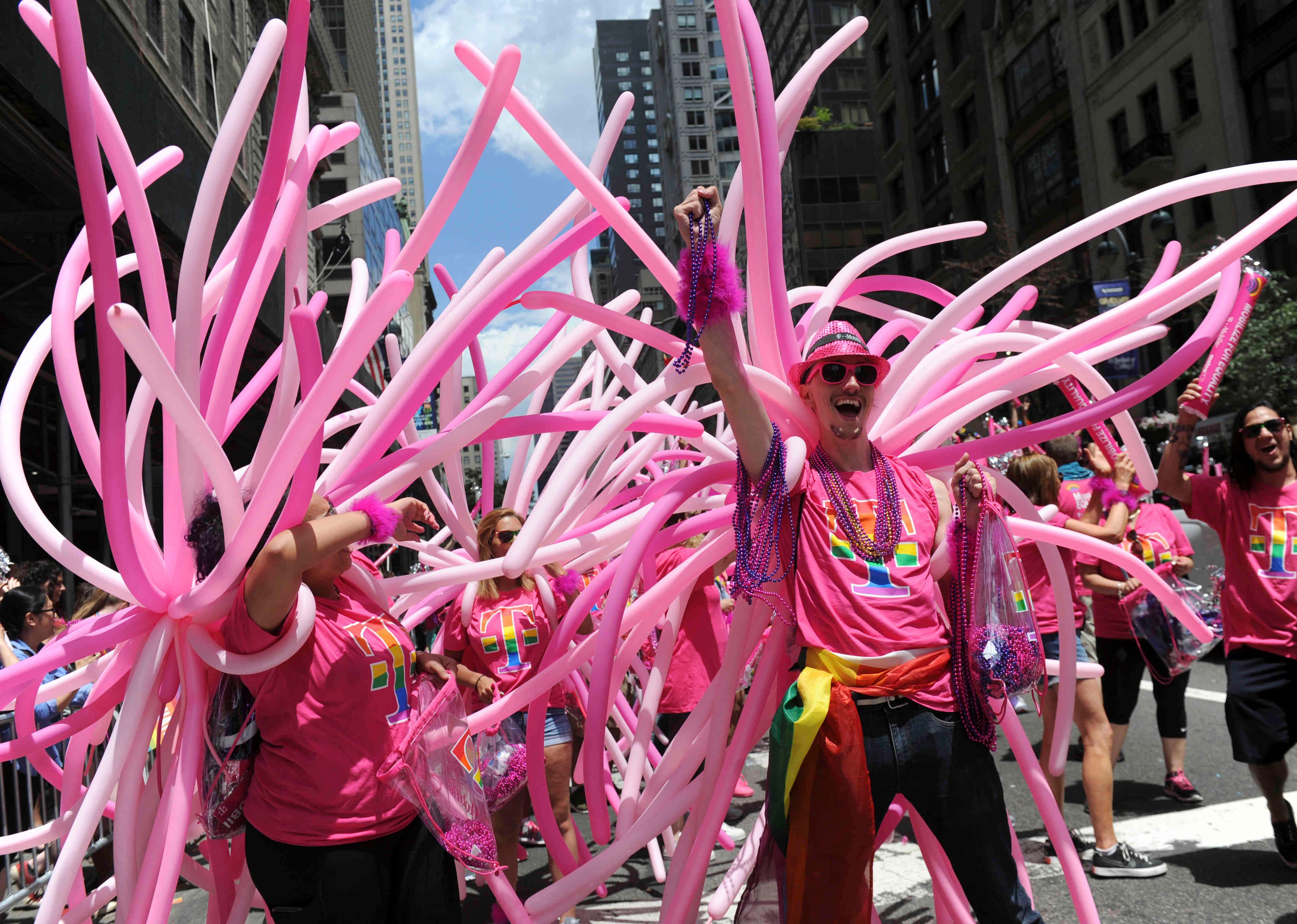 La marcha en las calles de Nueva York por primera vez fue transmitida en señal en vivo.